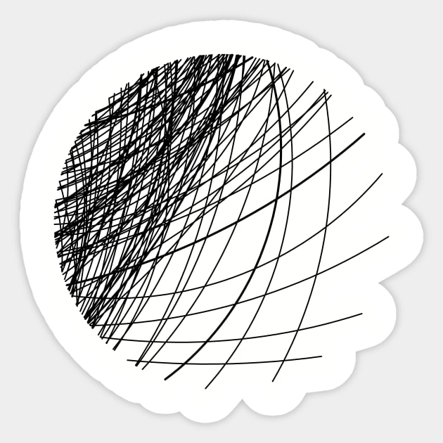 ABSTRACT LINES Sticker by azified